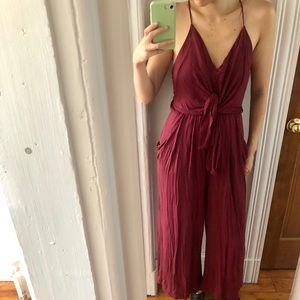 Maroon jumpsuit